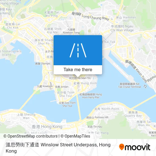 溫思勞街下通道 Winslow Street Underpass map