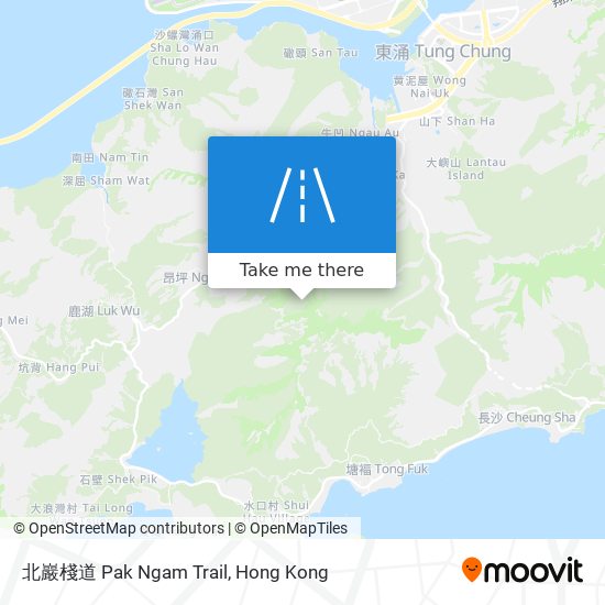 北巖棧道 Pak Ngam Trail map