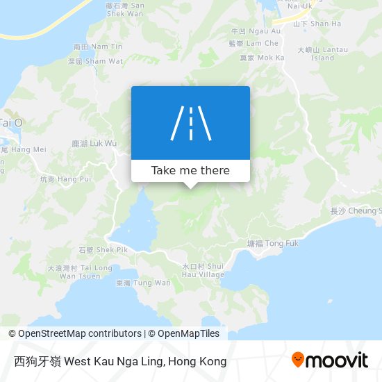 西狗牙嶺 West Kau Nga Ling map