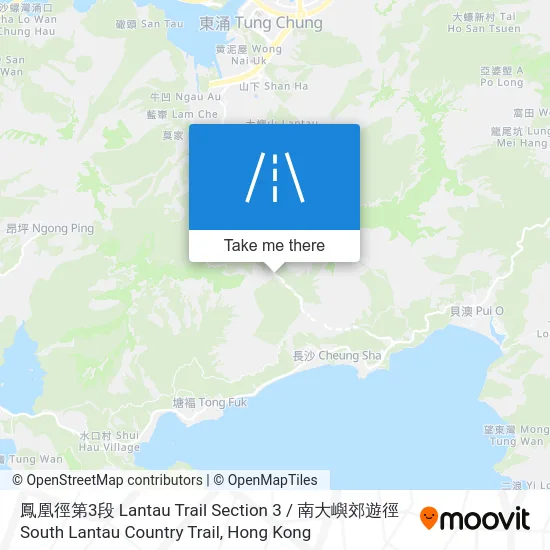 鳳凰徑第3段 Lantau Trail Section 3  /  南大嶼郊遊徑 South Lantau Country Trail地圖