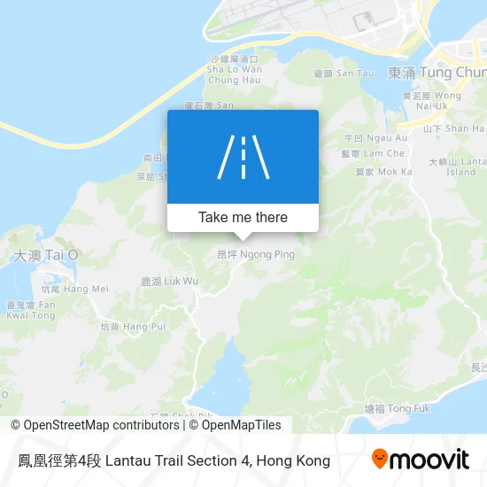 鳳凰徑第4段 Lantau Trail Section 4 map