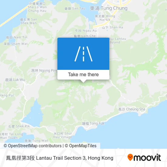 鳳凰徑第3段 Lantau Trail Section 3 map