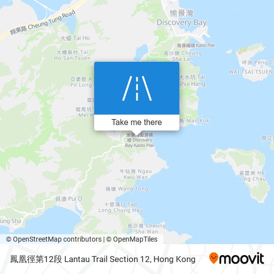 鳳凰徑第12段 Lantau Trail Section 12 map