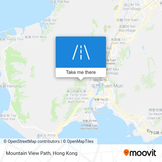 Mountain View Path map