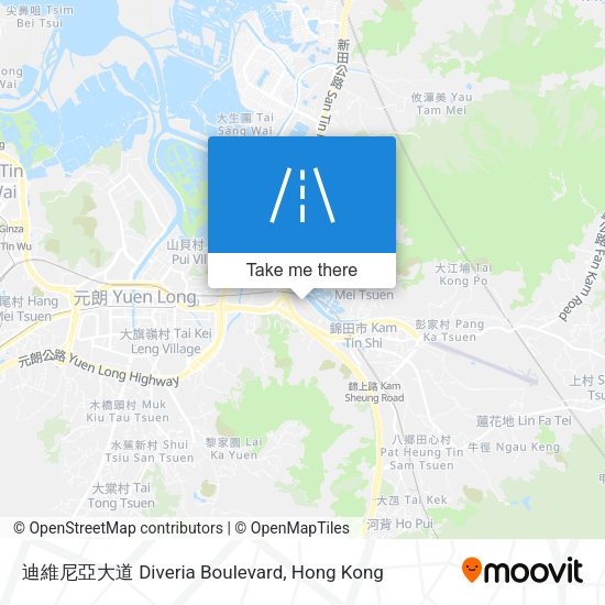 迪維尼亞大道 Diveria Boulevard map