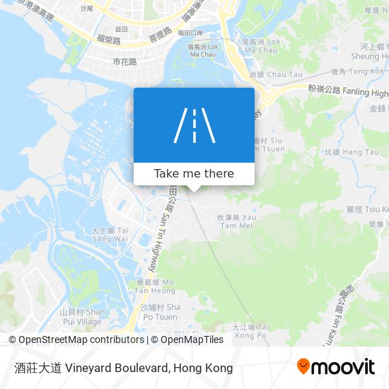 酒莊大道 Vineyard Boulevard map