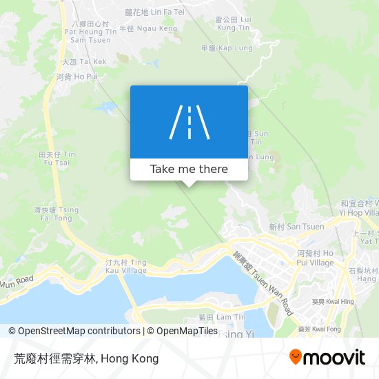 荒廢村徑需穿林 map