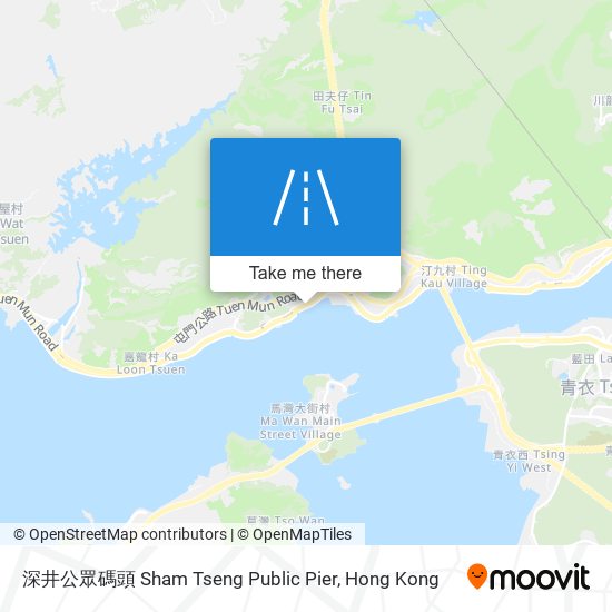 深井公眾碼頭 Sham Tseng Public Pier map