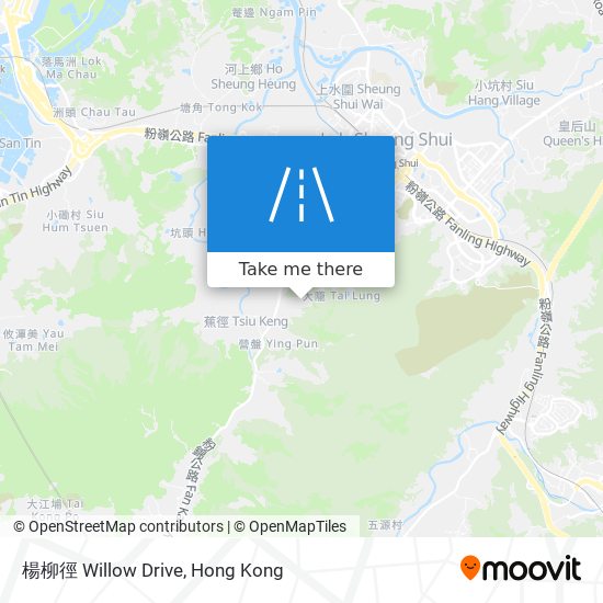 楊柳徑 Willow Drive map
