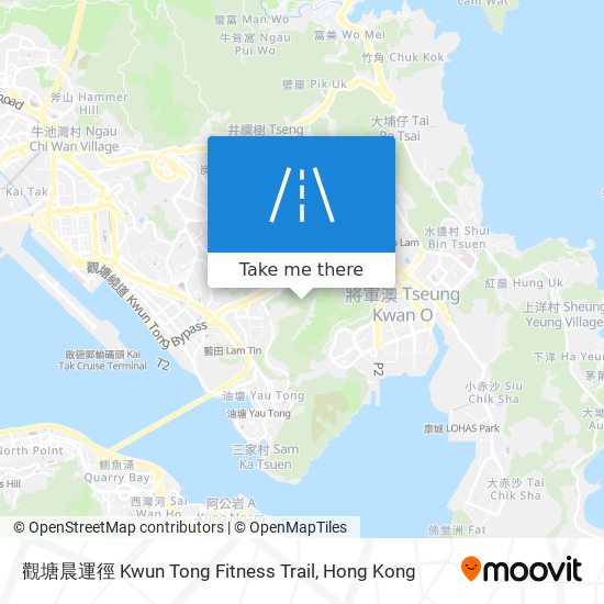 觀塘晨運徑 Kwun Tong Fitness Trail map