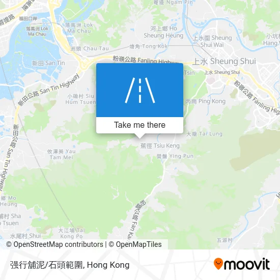 强行舖泥/石頭範圍 map