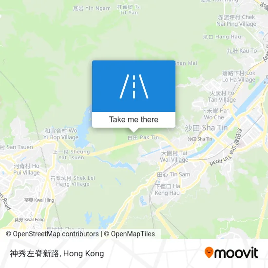 神秀左脊新路 map