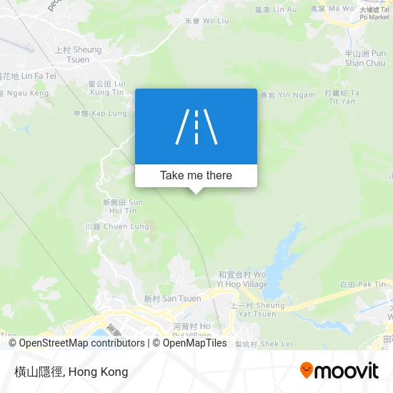 Hanging Mountain Hidden Path map