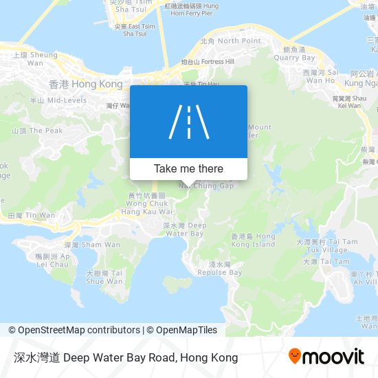 深水灣道 Deep Water Bay Road map