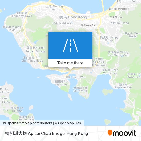 鴨脷洲大橋 Ap Lei Chau Bridge地圖