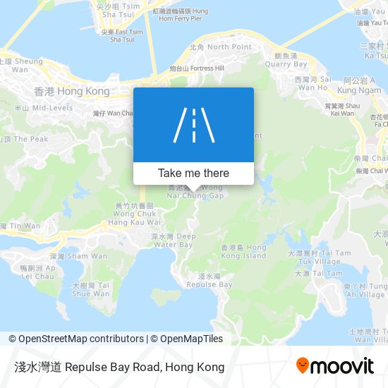 淺水灣道 Repulse Bay Road map