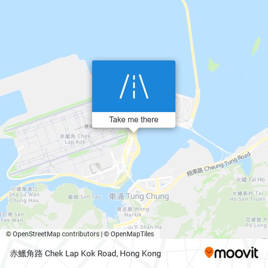 赤鱲角路 Chek Lap Kok Road map