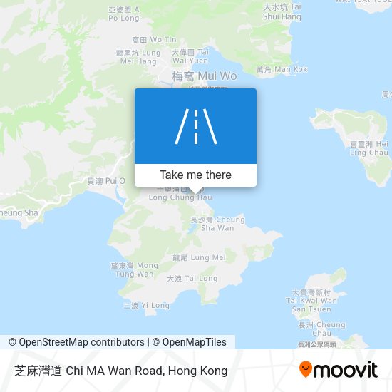 芝麻灣道 Chi MA Wan Road map