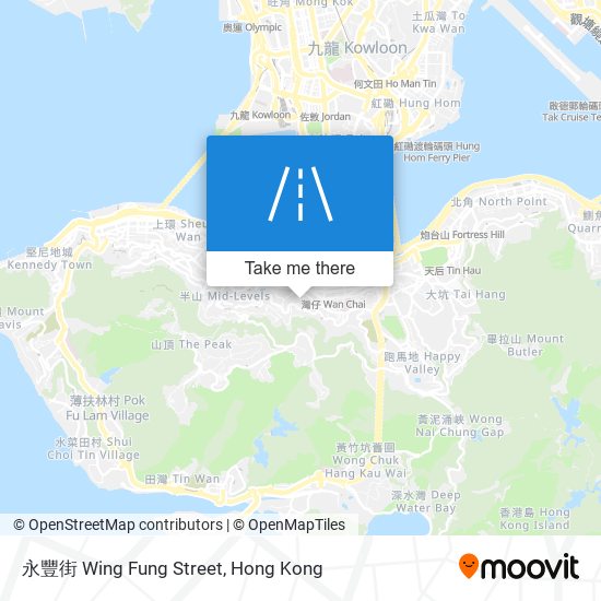 永豐街 Wing Fung Street map