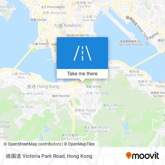 維園道 Victoria Park Road map