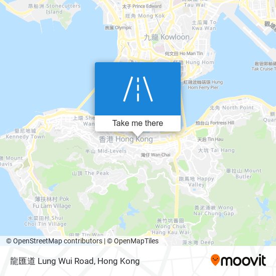 龍匯道 Lung Wui Road map