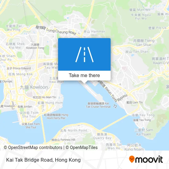 Kai Tak Bridge Road map