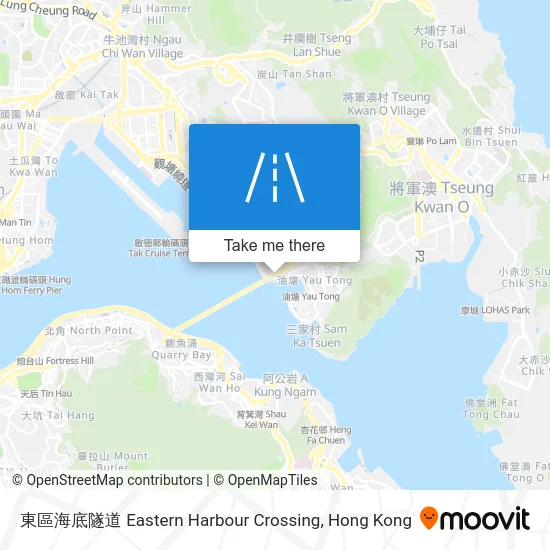 東區海底隧道 Eastern Harbour Crossing map