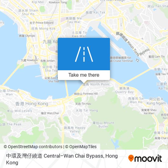 中環及灣仔繞道 Central–Wan Chai Bypass map