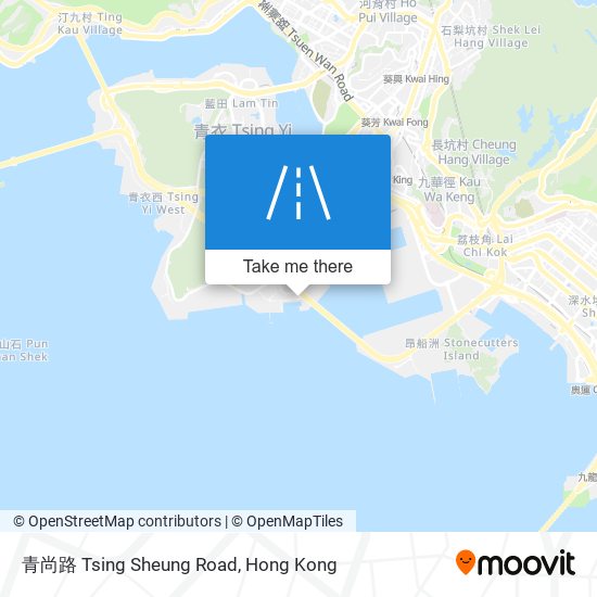 青尚路 Tsing Sheung Road map