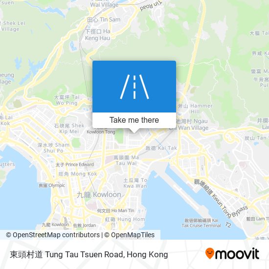 東頭村道 Tung Tau Tsuen Road map