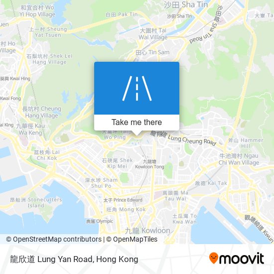 龍欣道 Lung Yan Road map