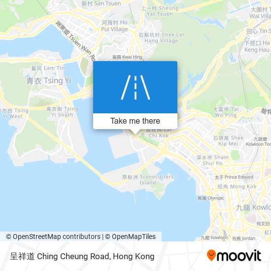 呈祥道 Ching Cheung Road map