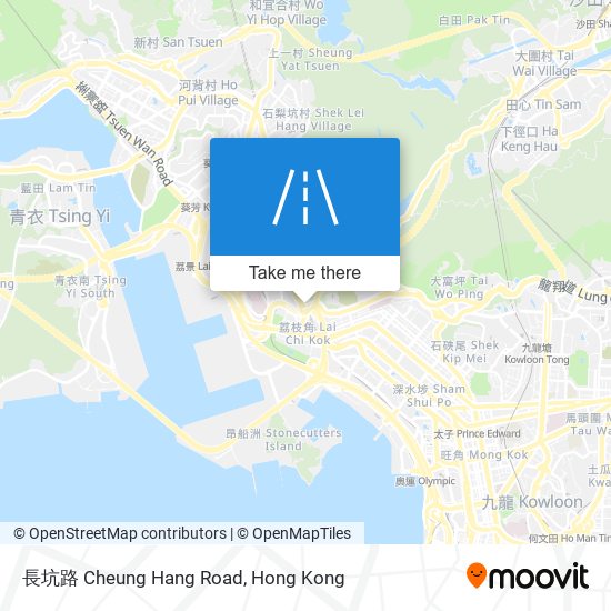 長坑路 Cheung Hang Road map