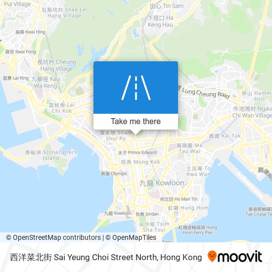 西洋菜北街 Sai Yeung Choi Street North map