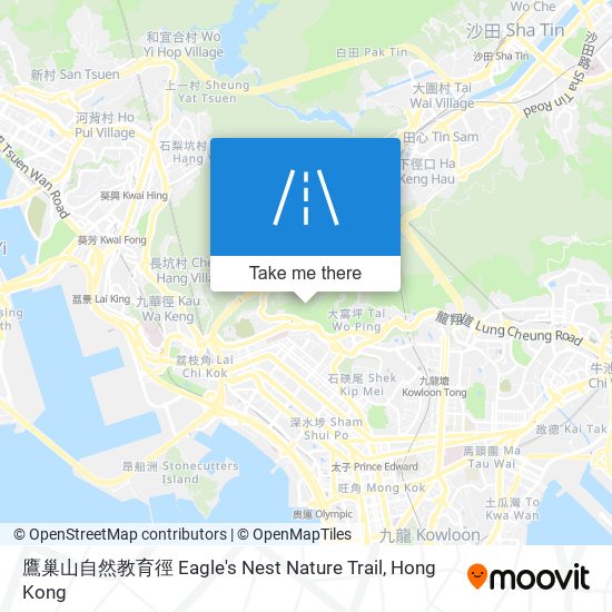 鷹巢山自然教育徑 Eagle's Nest Nature Trail map