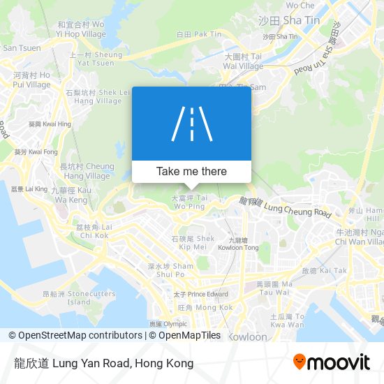 龍欣道 Lung Yan Road map