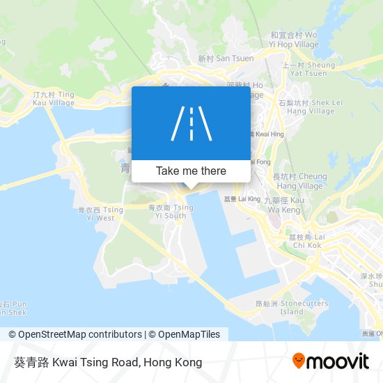 葵青路 Kwai Tsing Road map