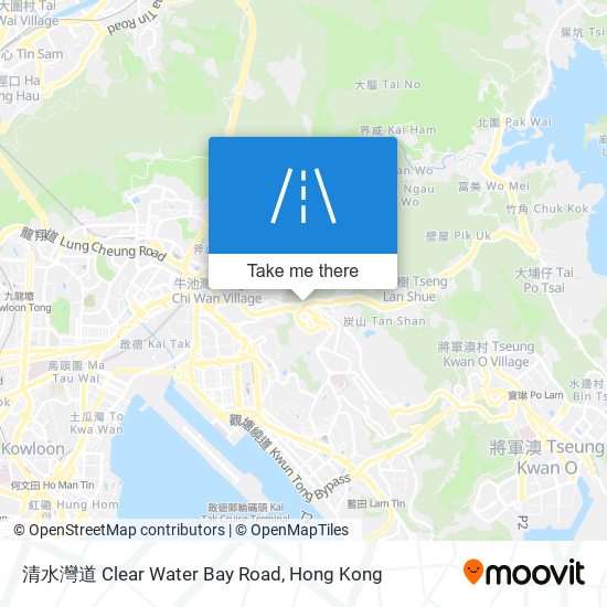 清水灣道 Clear Water Bay Road map