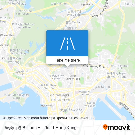 筆架山道 Beacon Hill Road map