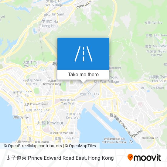 太子道東 Prince Edward Road East map