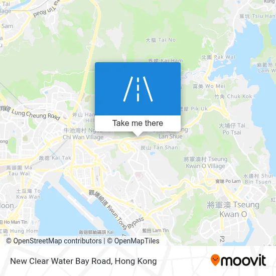新清水灣道 New Clear Water Bay Road map