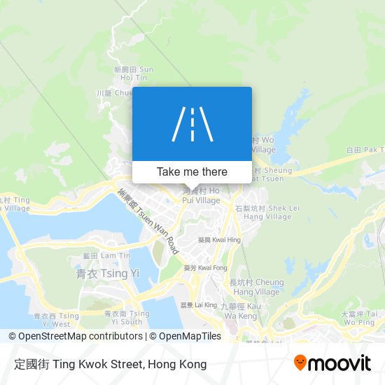 定國街 Ting Kwok Street map