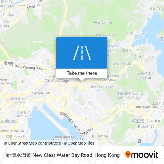 新清水灣道 New Clear Water Bay Road map