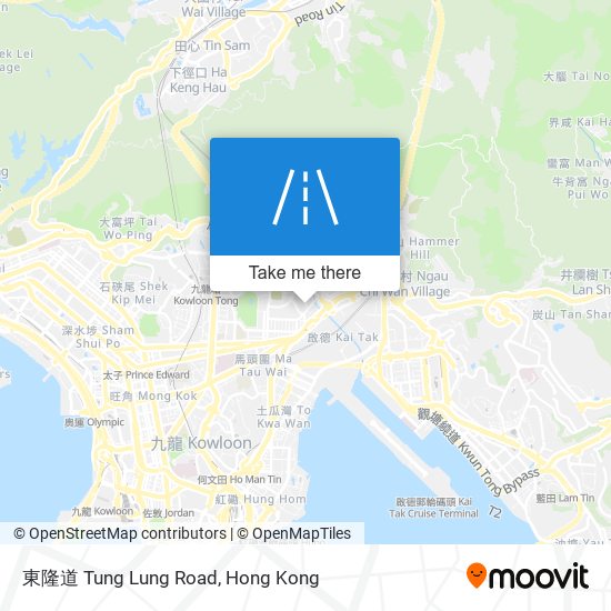 東隆道 Tung Lung Road map