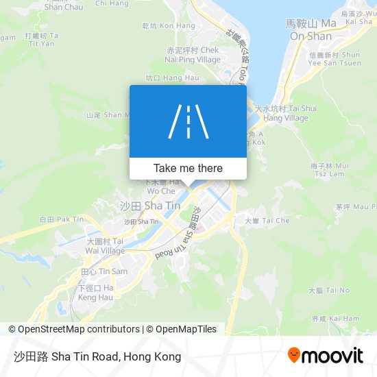 沙田路 Sha Tin Road map