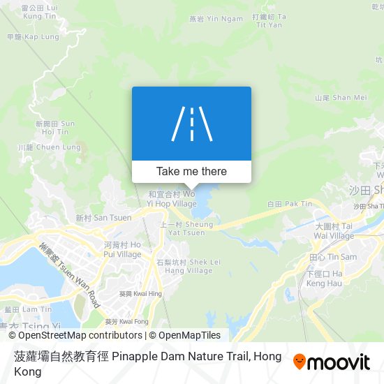 菠蘿壩自然教育徑 Pinapple Dam Nature Trail map