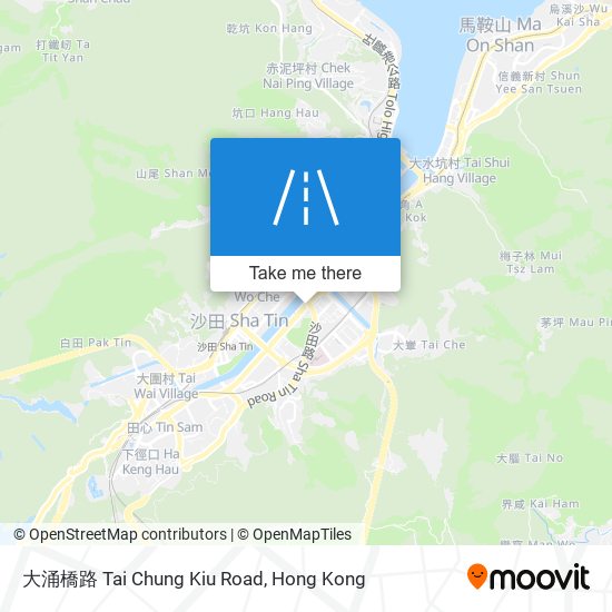 大涌橋路 Tai Chung Kiu Road map