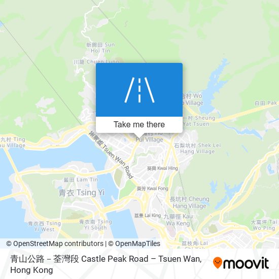 青山公路－荃灣段 Castle Peak Road – Tsuen Wan map