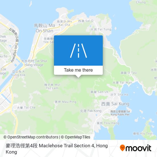 麥理浩徑第4段 Maclehose Trail Section 4地圖