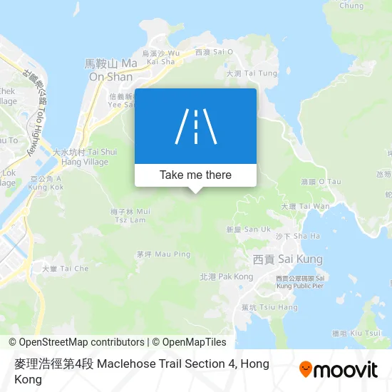 麥理浩徑第4段 Maclehose Trail Section 4 map
